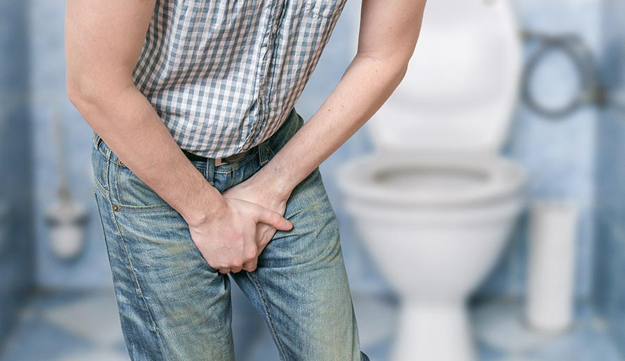 Homem com sintomas urinários
